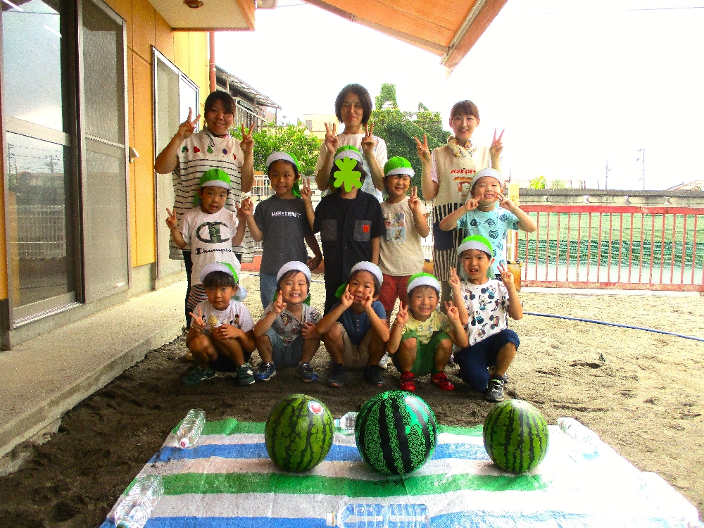 すいか割りを行いました🍉🍉